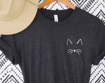 Cat Shirt Kitty Kitten T Shirt Tee Mens Womens Ladies Funny Present I Love Cats Animal Lover T-shirt Cat Lover Cute Shirt Kitten T-shirt