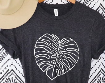 Monstera Leaf Shirt,Monstera Deliciosa Crazy Plany Lady Shirt,Houseplant Shirt,Plant Lover Gift,Monstera Shirt,Botanical Shirt,monstera tee