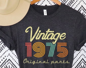 48th Birthday Shirt, Vintage T Shirt, Vintage 1975 Shirt, 48th Birthday Gift for Women, 48th Birthday Shirt Men, Retro Shirt, Vintage Shirts