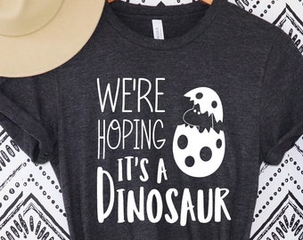 Koszulka Pregosaurus Koszulka z ogłoszeniem ciąży, Koszulka z ogłoszeniem dziecka Koszulka z ogłoszeniem ciąży z dinozaurem Koszulka z ogłoszeniem dziecka w drodze