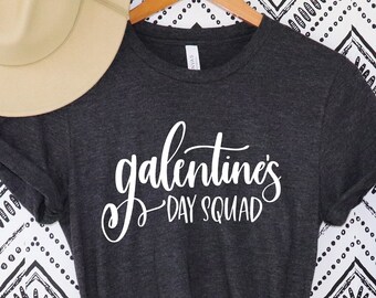 Camisa del escuadrón del día de Galentines, camisa del día de San Valentín, camisa del día de Galentines, día de San Valentín divertido, día de concientización sobre solteros San Valentín feminista