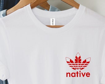 Native T-Shirt, Native Feather Logo Shirt, Native Tee, Feather Logo, Native Tee,Native Shirt,Native American shirt,native american t-shirt
