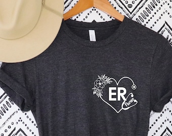 Camisas de enfermera de emergencia, camisa de emergencia, camisa de enfermería, camiseta de la escuela de enfermería, camisa de estudiante de enfermería, camisa de enfermera, camisa de enfermera de sala de emergencias, camisa de enfermera de emergencia