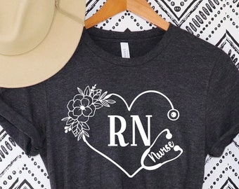 Camisa de enfermera, regalo de enfermera para enfermeras, camisa de enfermería, vida de enfermera registrada, apreciación de enfermera, camisa RN, camisetas RN, camiseta de enfermera registrada RN