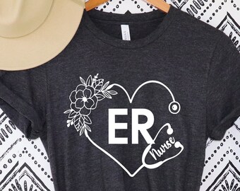 Camisas de enfermera de emergencia, camisa de emergencia, camisa de enfermería, camiseta de la escuela de enfermería, camisa de estudiante de enfermería, camisa de enfermera, camisa de enfermera de sala de emergencias, camisa de enfermera de emergencia