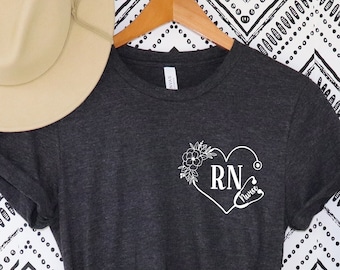Camisa de enfermera, regalo de enfermera para enfermeras, camisa de enfermería, vida de enfermera registrada, apreciación de enfermera, camisa RN, camisetas RN, camiseta de enfermera registrada RN