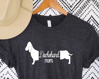Teckel Mama shirt, teckel eigenaar cadeau, teckel moeder shirt, cadeau voor hondenliefhebbers, Doxie tshirt, teckel moeder shirt, worst hond shirt