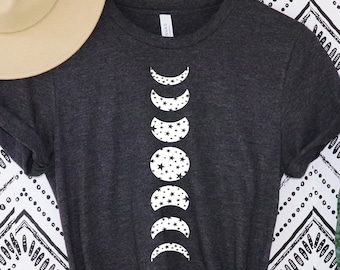 Moon Phases Shirt, Moon Shirt, Moon Phases Tshirt, Moon Tee, Moon Phases Tee,Moon Phases, Moon Phases T Shirt, Moon Shirts, Moon T Shirts