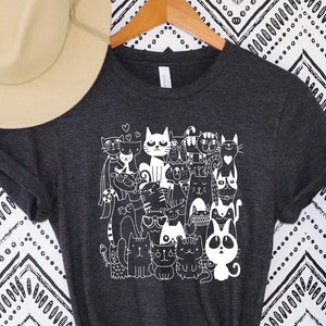Cats Shirt, cats lady Shirt, Christmas Cat Shirt,Cat Tshirt, cat lover shirt,cat lover gift, Cat mom t-shirt,Cat T-shirt, Funny Kitten Shirt