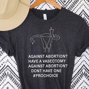 Middle Finger Uterus-TShirt Pro ChoiceTee LGBTQ Tee Protester Shirt Women Revolt March For Womans Rights Protest Political March Riot Resist