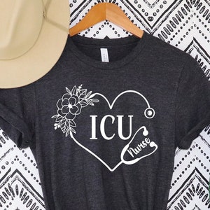 Intensive Care Nurse Shirt, ICU Nurse shirt, Intensive Care Unit ,Nursing Shirt, Essential Nurse Shirt Registered icu Nurse,RN Nurse Shirts