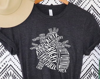 Nursing School Shirt, Nursing Student Shirt, School Spirit Shirts, Nursing Gifts, Anatomical Heart, School Nurse Shirt, Nurse Funny Shirt