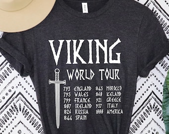 Viking Shirt, Viking World Tour, Funny Viking Gift, Norse Mythology, Viking T-Shirt, Viking History Shirt, History Teacher Shirts