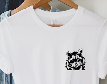 Blijf Trashy wasbeer shirt, schattig wasbeer shirt, wasbeer shirt, wasbeer minnaar shirt, wasbeer cadeau, wasbeer t-shirt, dierenvriend Tee