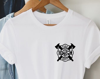 Firefighter T-shirt, Fire Department Shirt, Gift For Fireman,Fire Dept. Logo Shirt, Fire Fighter Gift, Fireman Shirt,Gift For Fireman Active