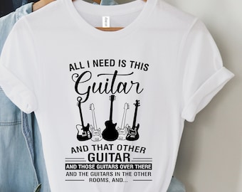 Regalo de guitarra, regalo para guitarrista, regalo de amante de la guitarra, regalo de guitarrista, regalo de guitarrista, camisa de guitarra, camiseta de guitarrista, camisa de guitarra acústica