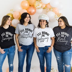 Girls Trip Shirts, Girls Weekend Shirts, I&#39;ll Bring The Alcohol Shirts, Girl Group Vacation, Girls Party Shirts, Girls Holiday Group Shirts