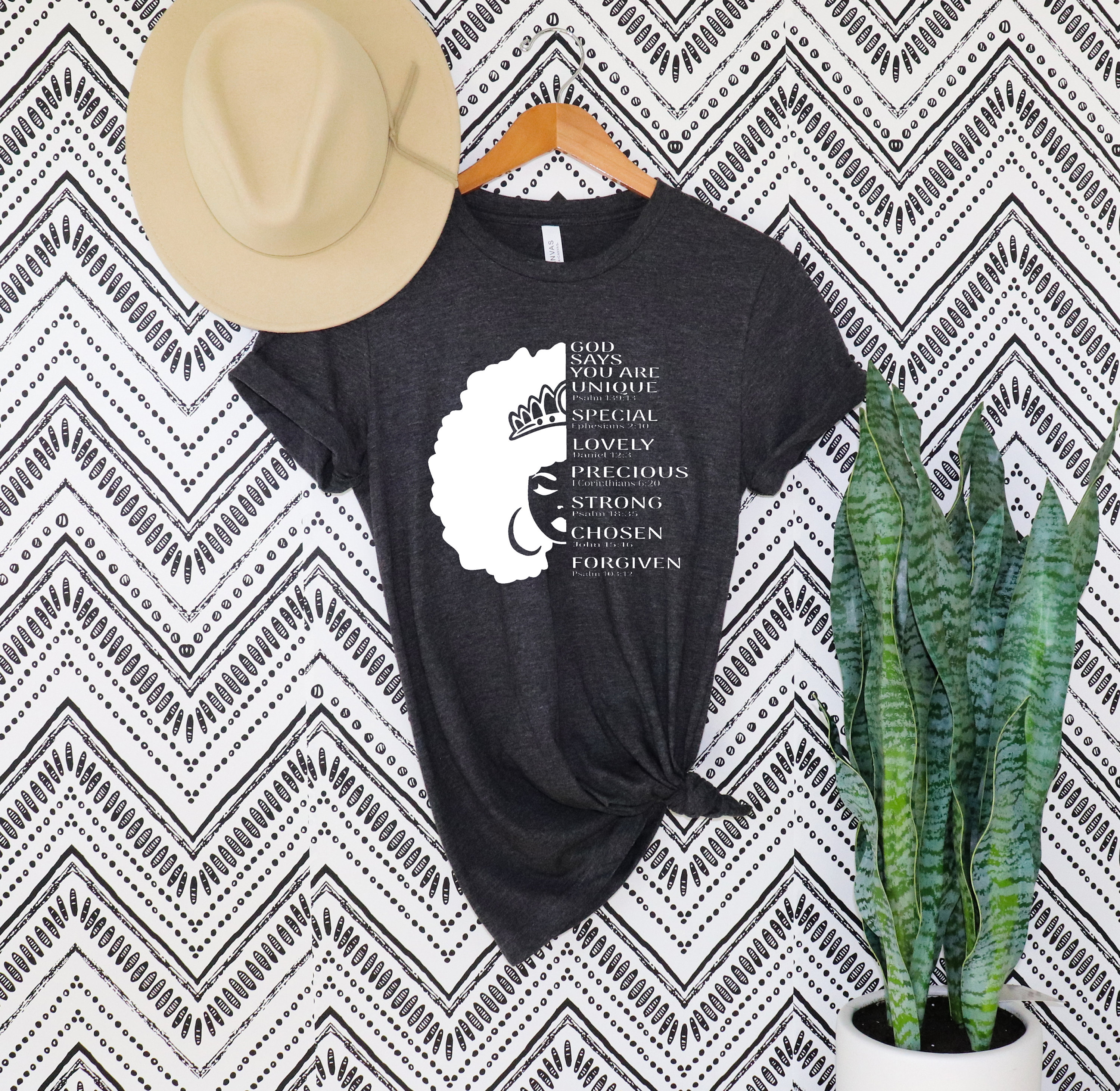God Says You Are Black Queen African American Women T-shirt, Queen ...