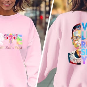 Vote like Ruth Sent You Shirt, Reproductive Rights Tee, Election 2024 Shirt, Vote Shirt, Ruth Bader Ginsburg Shirt, Feminist Gift Shirt