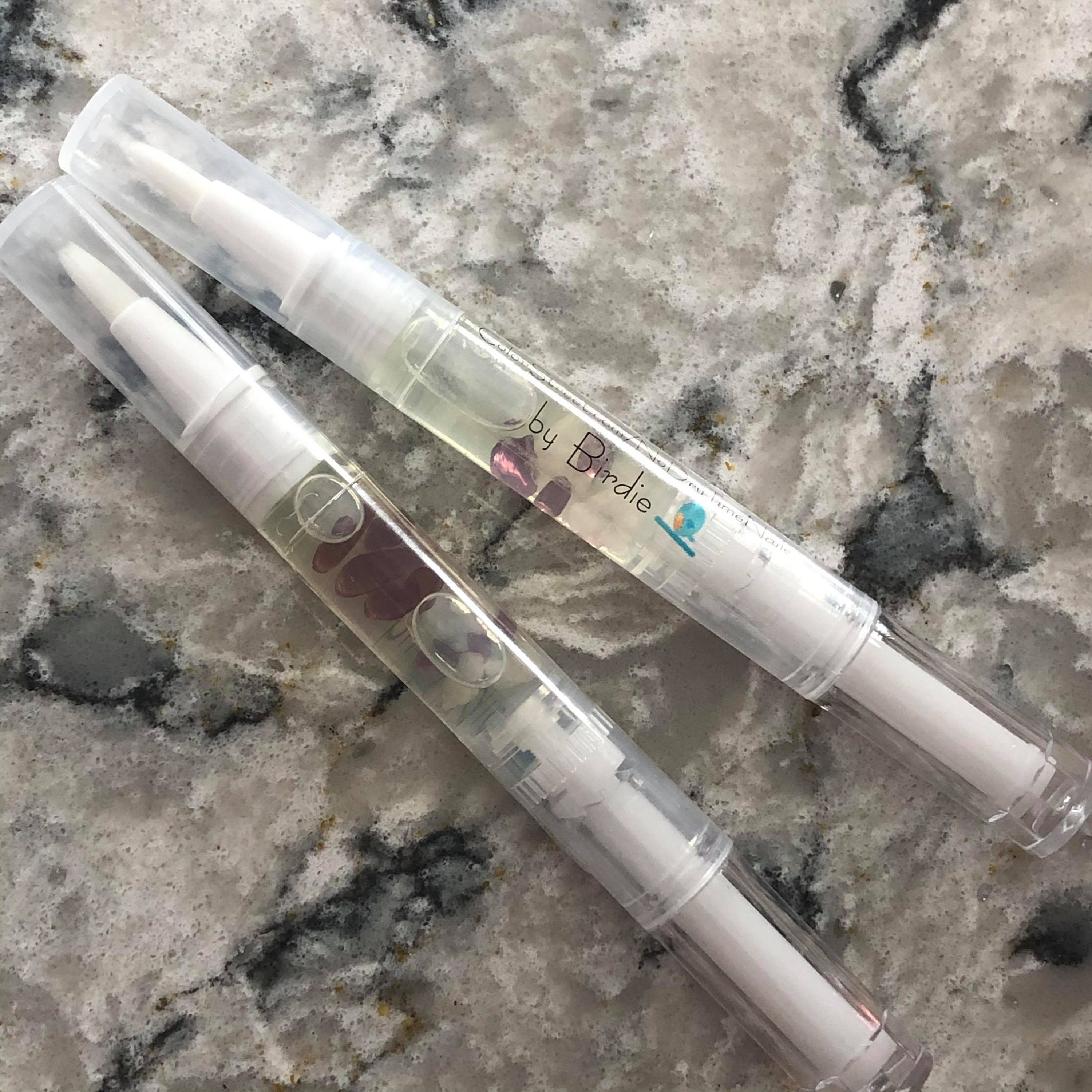 3 three 3 ml Crystal Infused Cuticle Oil Pens Etsy