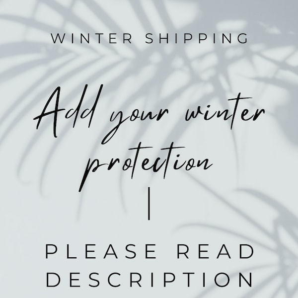 Winter Protection | Live Plant Shipment | Heat Packs
