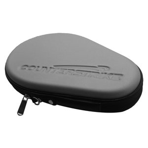 May include: A gray and black zippered case with the word "COUNTERSTRIKE" embossed on the front.