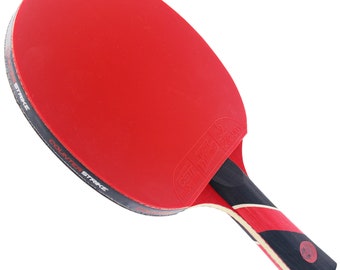 Red Widow Table Tennis Paddle | Dark Velocity Rubber, Tournament Ready