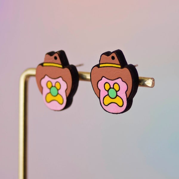 Bubble O Bill Earrings | Aussie Food Icon Ear Studs | Retro Aussie Food