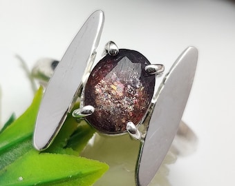 手作りの925シルバー製アイオライトリング、天然宝石 - Etsy 日本