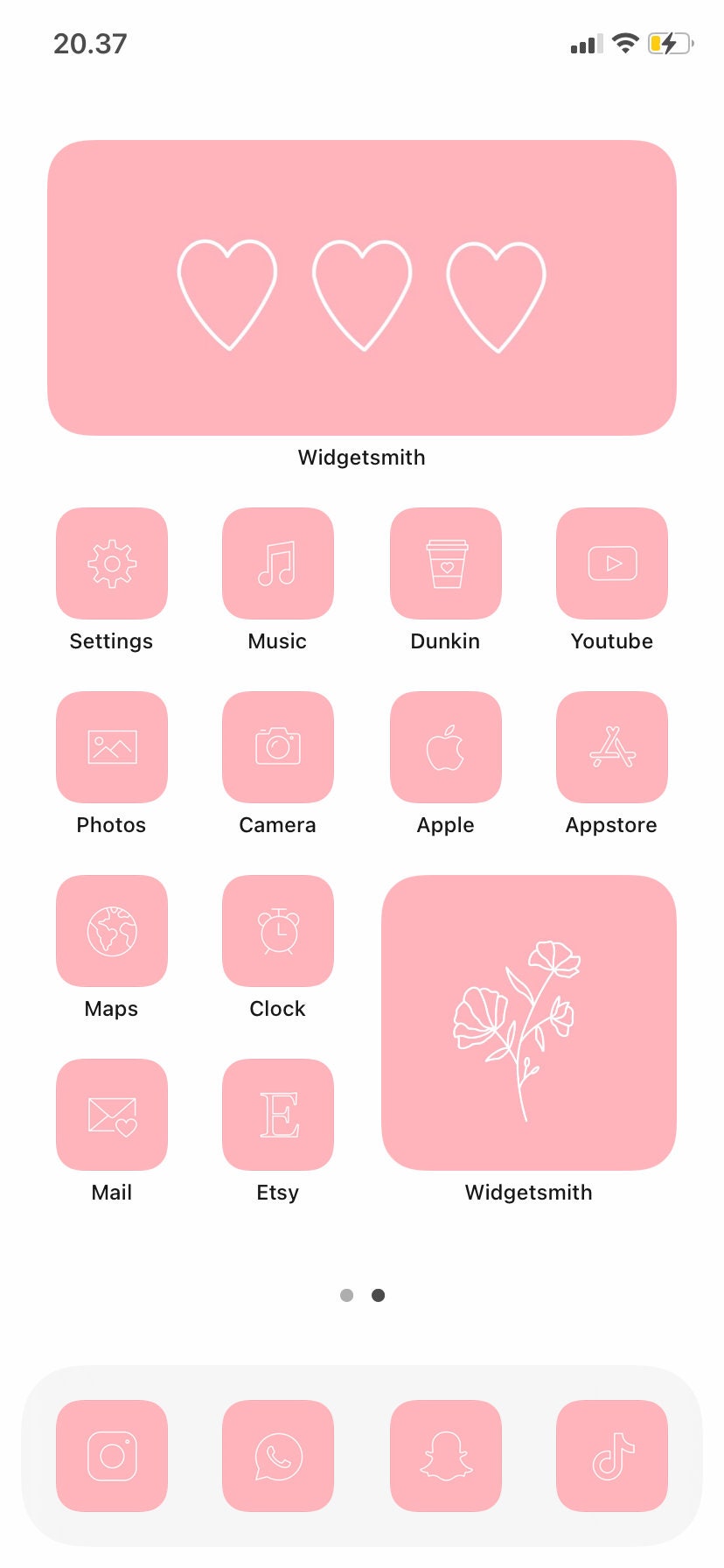 600 Pastel Pink Minimalistic App Icon Pack IOS 14 Pastel Etsy