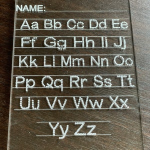 Alphabet Tracing Board
