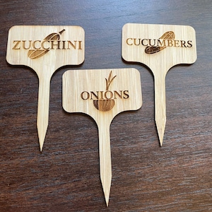 Garden Markers/Garden Stakes/Garden Decor/Outdoor Decor/Gardening Gift/Veggie Stakes/Herb Stakes