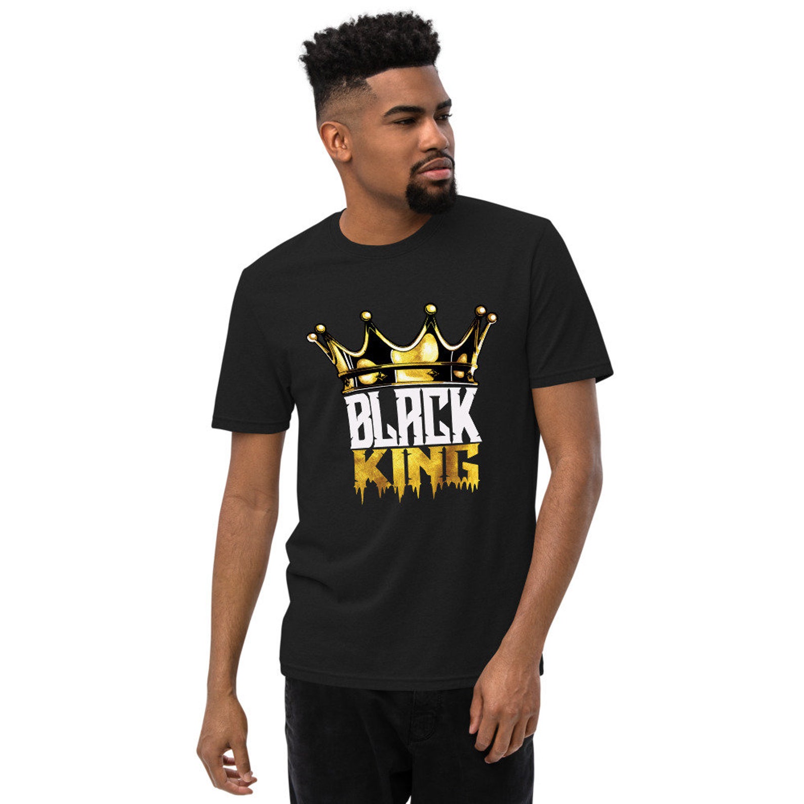 Black King Unisex recycled t-shirt | Etsy