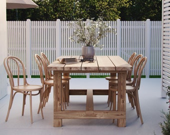 Build plans patio table - DIY outdoor table