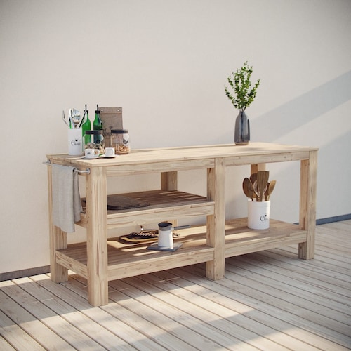 DIY Build Plans for a Spacious Outdoor Kitchen Island Etsy UK