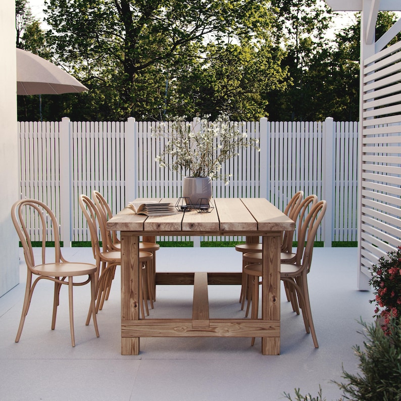 Build Plans Patio Table DIY Etsy