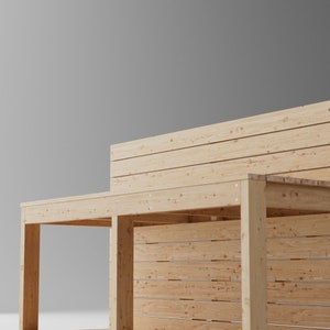 Piani di costruzione fai-da-te Cucina da esterno in legno immagine 6