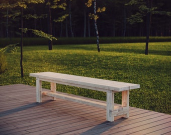 Build plans outdoor bench - DIY