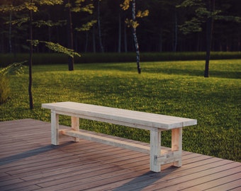 Outdoor Bench Build Plans: Beginner Friendly (PDF Download, Imperial & Metric)