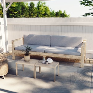 XL outdoor sofa, DIY plan, pdf download, beginner-friendly, extra large couch, blueprints, imperial and metric versions, big sofa