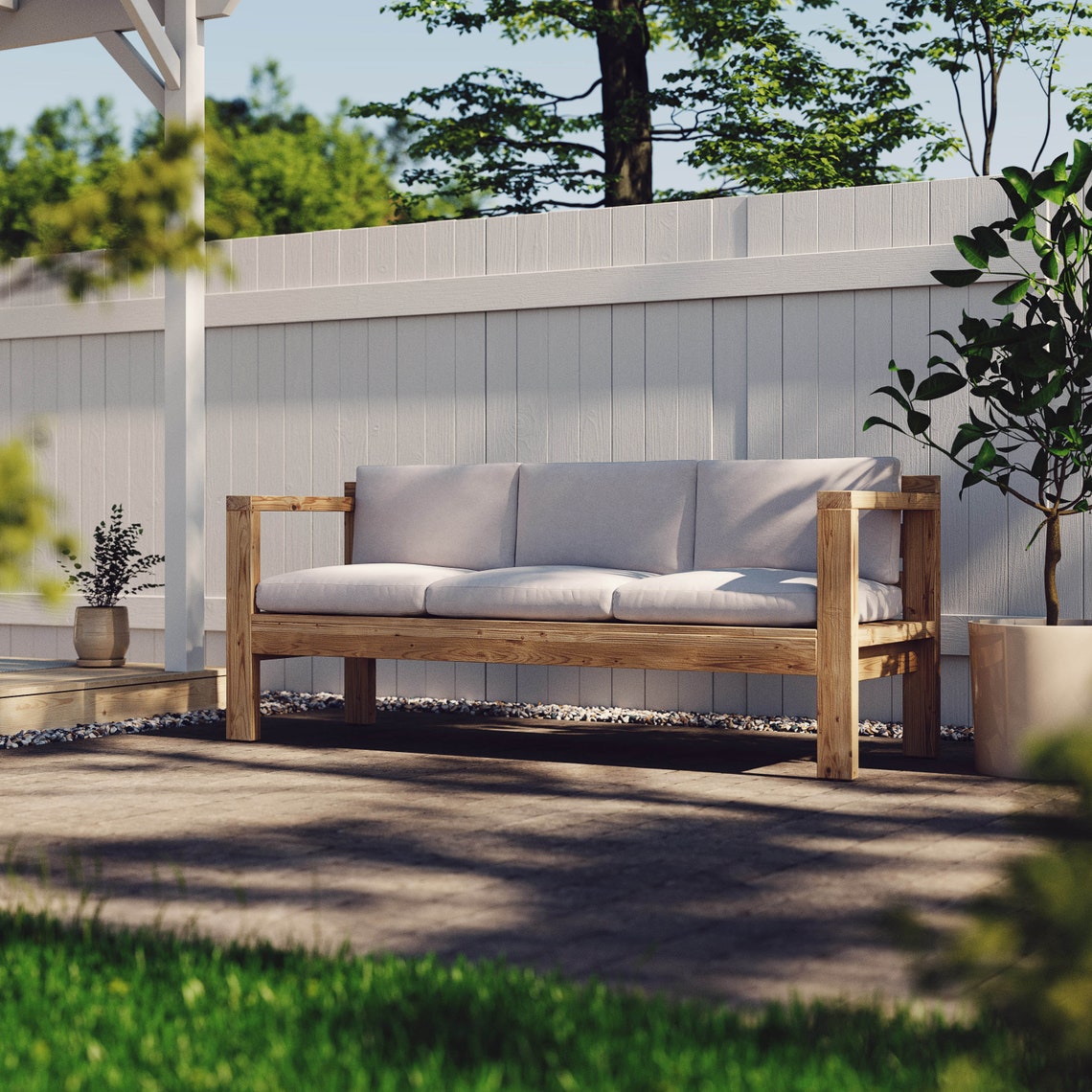 Build Plans Outdoor Sofa DIY Couch Etsy