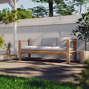 Outdoor sofa, DIY plan, pdf download, beginner-friendly, couch, blueprints, imperial and metric versions
