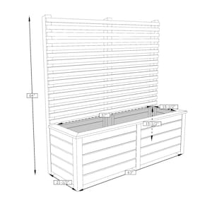 Build plans large planter box with screen DIY image 8