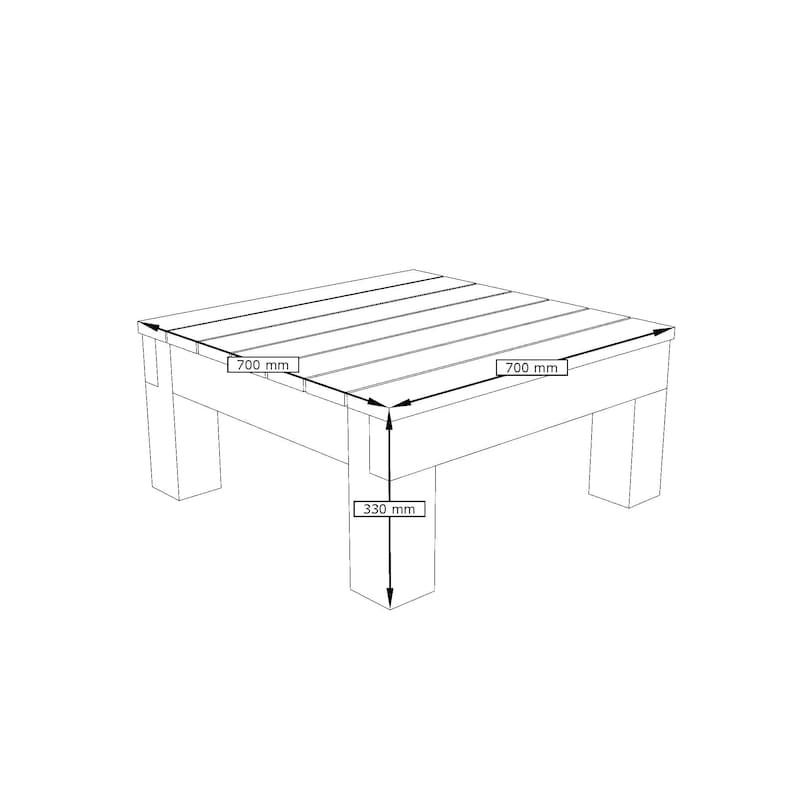 Modular Patio Table DIY plan zdjęcie 4