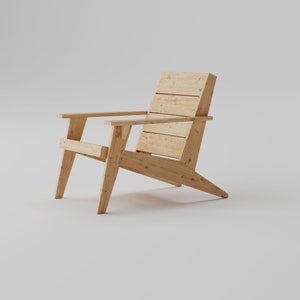 Modern Adirondack Chair DIY Plan