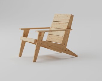 DIY Plans Modern Adirondack Chair