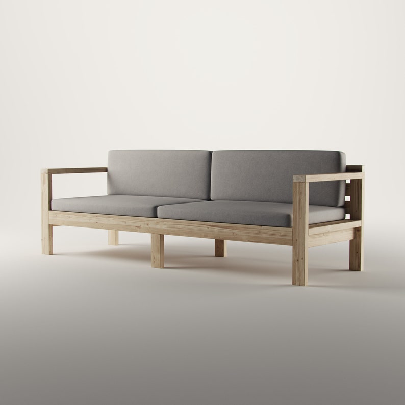 Build Plans XL Outdoor Sofa DIY Extra Large Couch Etsy