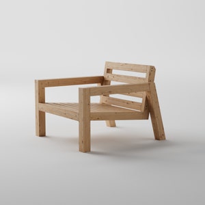 Lounge chair DIY plans Outdoor furniture zdjęcie 3