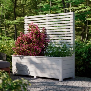 Grote plantenbak met scherm bouwen - DIY