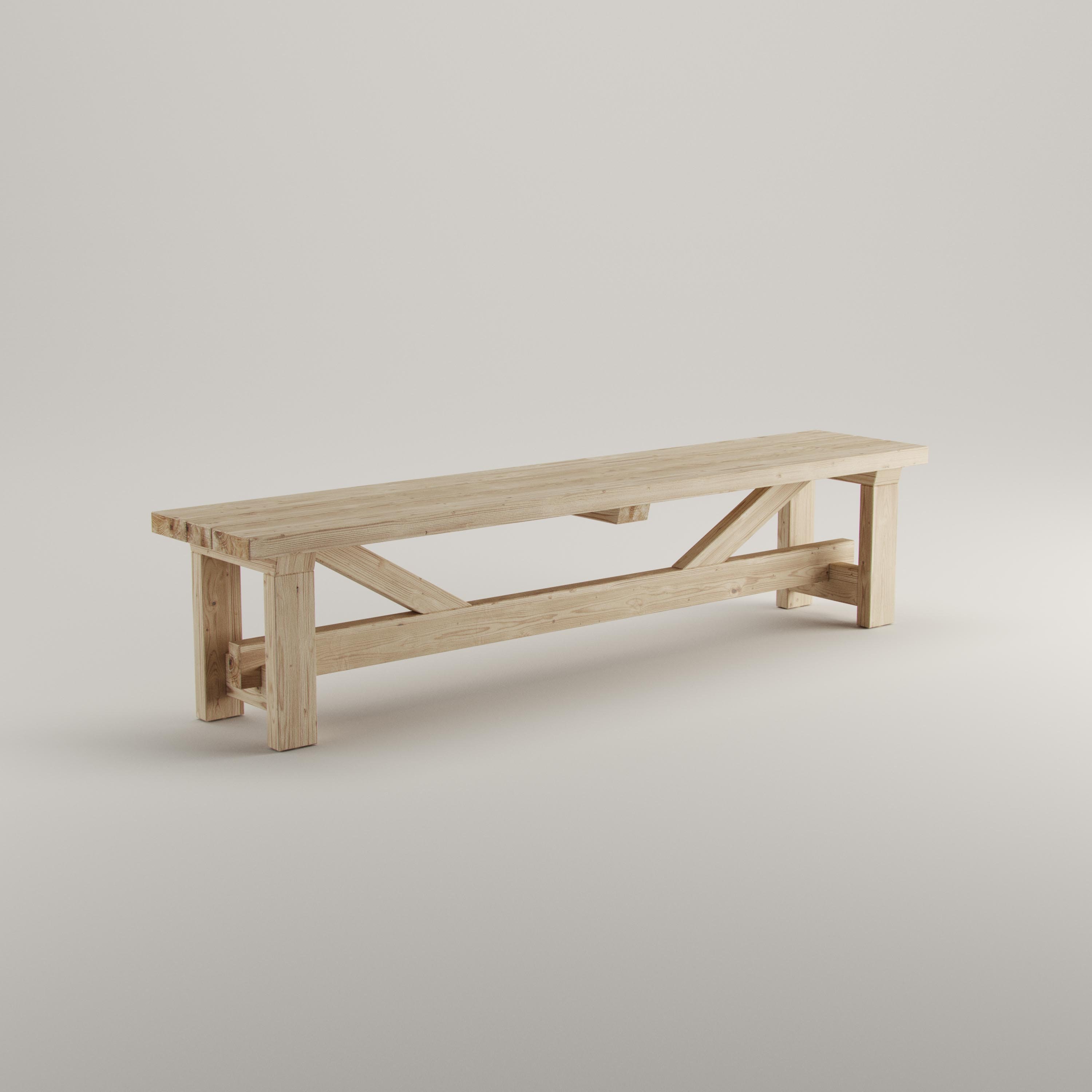 Scandinavian Style Bench, DIY Plan, Pdf Download, Beginner-friendly ...